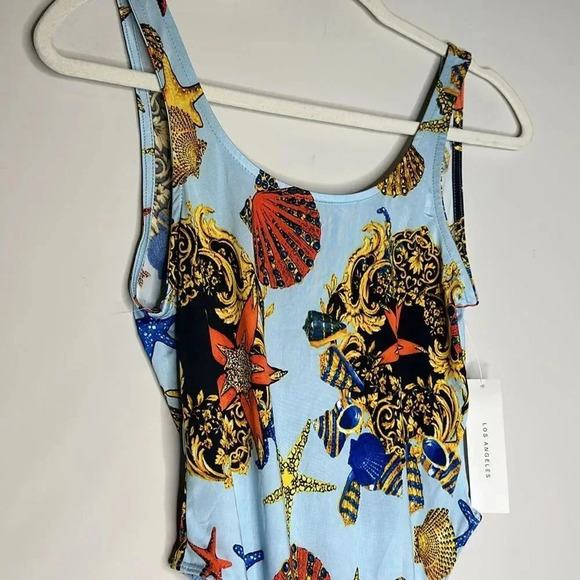 Timing Shell Pattern Blue Bodysuit - Picture 4 of 11